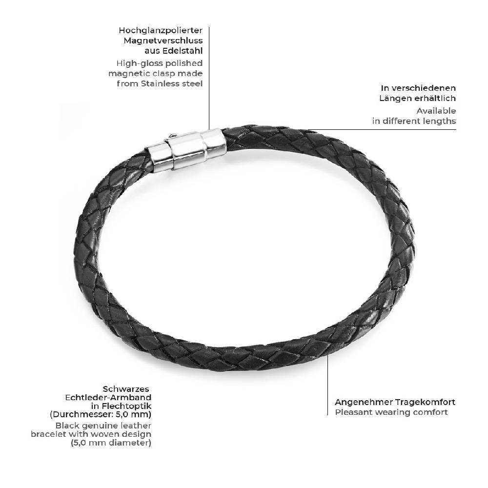 Rafaela Donata Armband schwarz Zeitbegrenzte Promotion