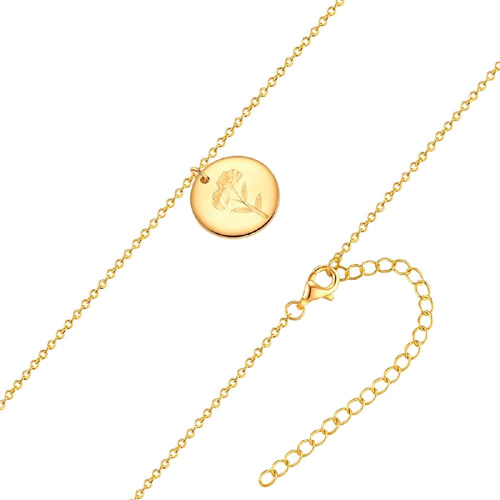 Rafaela Donata Kette mit Anhänger Sterling Silber gelbgold Outlet