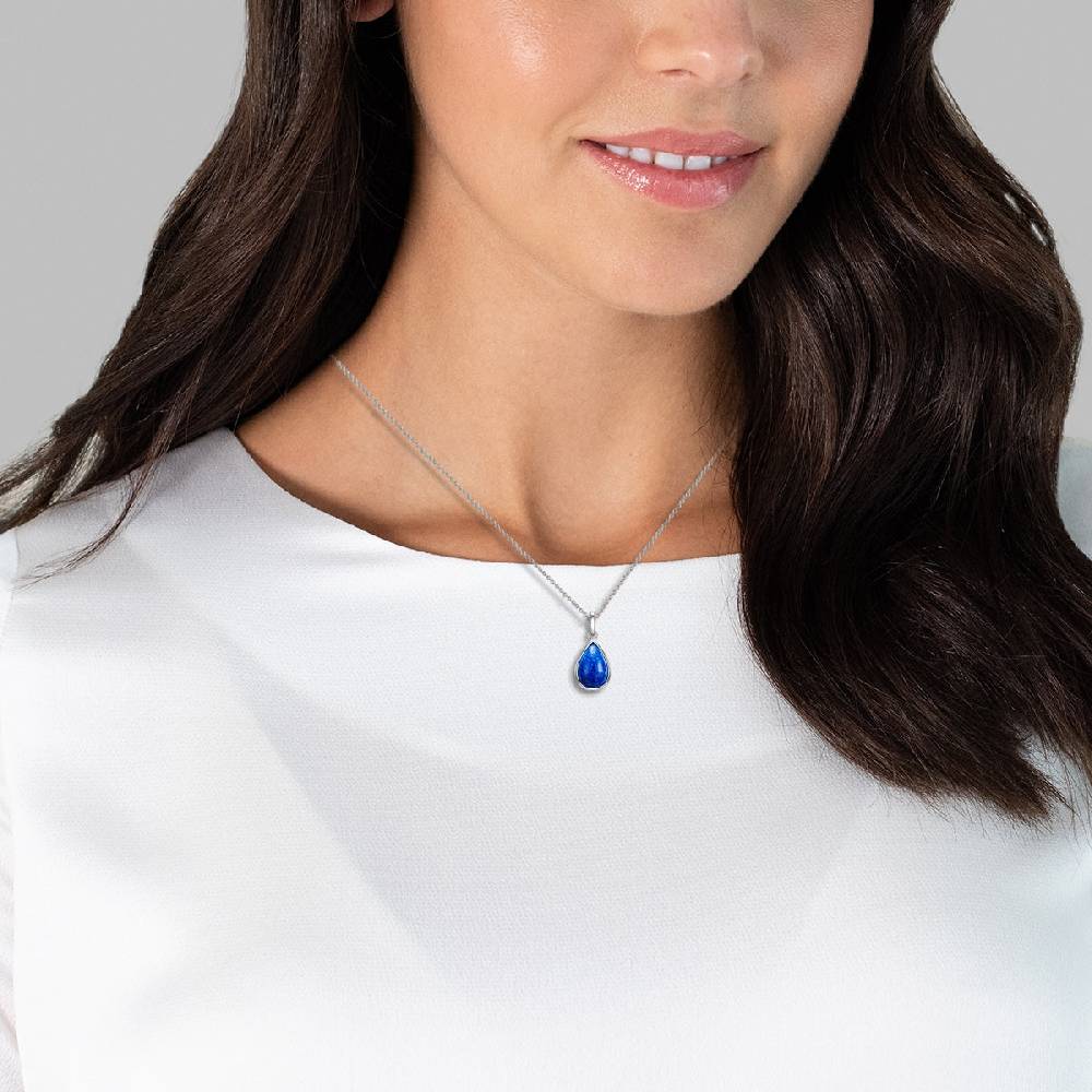 Rafaela Donata Kette mit Anhänger Sterling Silber Lapislazuli Meist gekauft