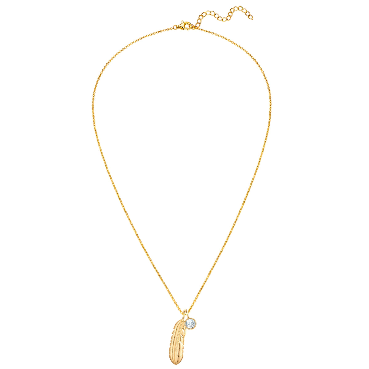 Rafaela Donata Kette mit Anhänger Sterling Silber gelbgold Zirkonia weiß Günstig kaufen