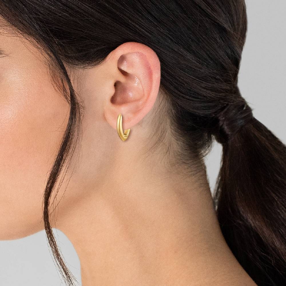Rafaela Donata Creolen Sterling Silber gelbgold Online Shopping