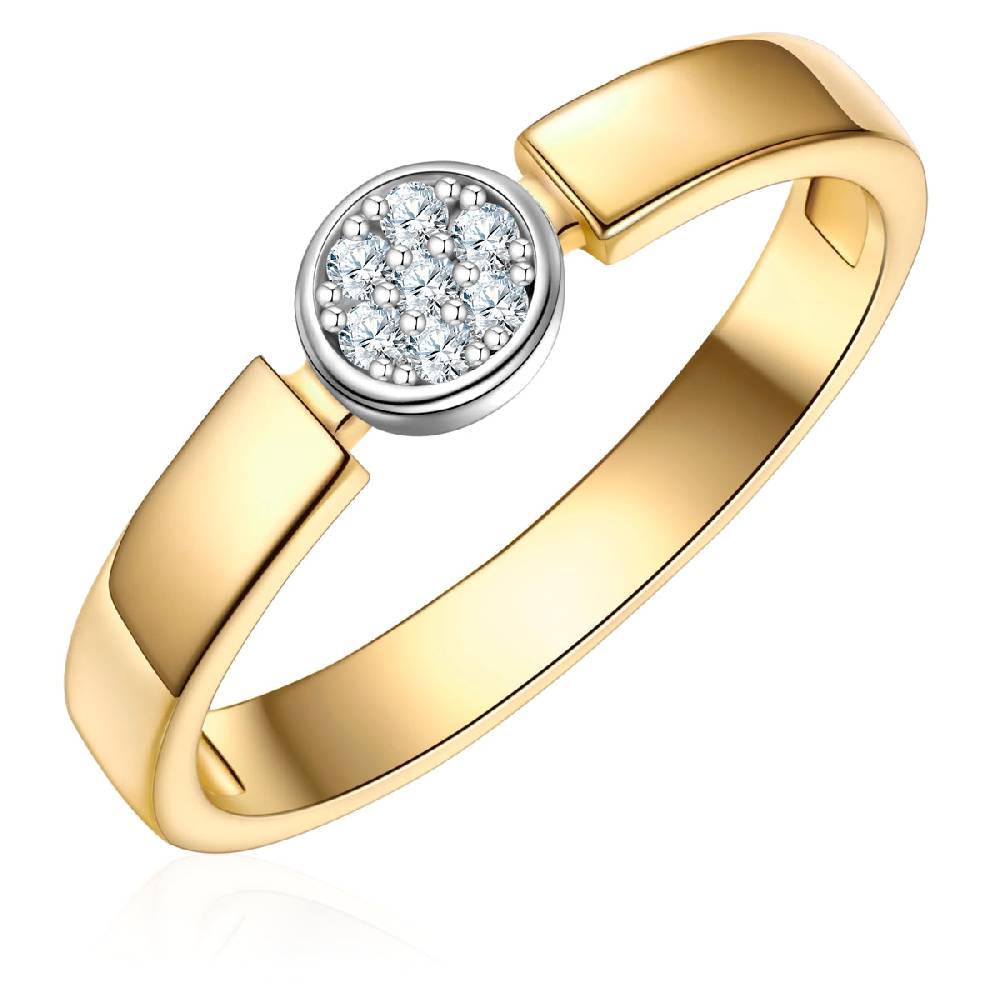 Rafaela Donata Ring Sterling Silber bicolor Zirkonia weiß Räumungsverkauf
