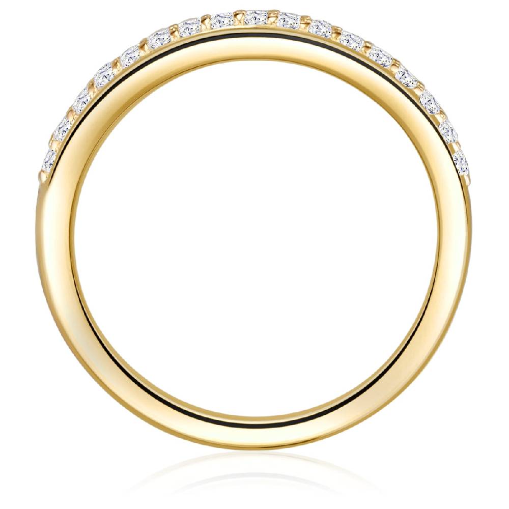 Rafaela Donata Ring Sterling Silber gelbgold Zirkonia weiß VIP-Rabatte