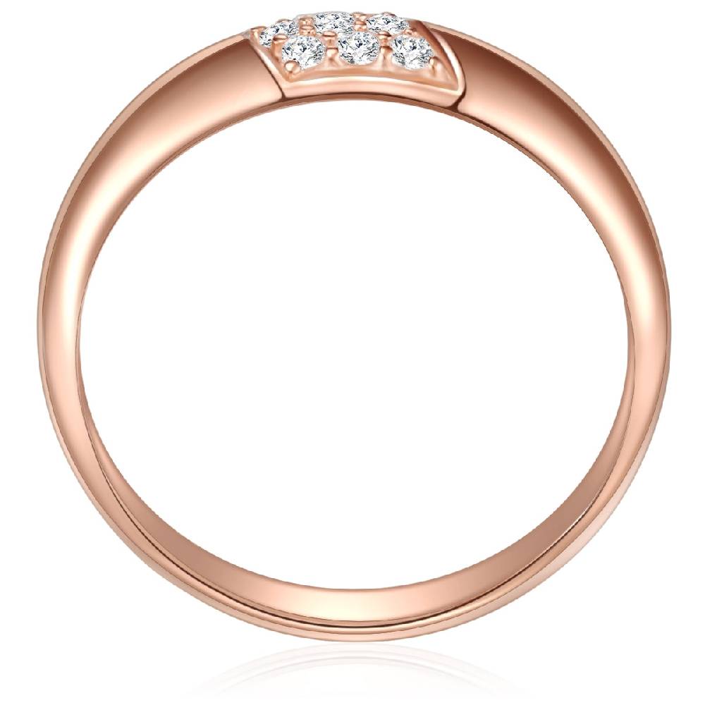 Rafaela Donata Ring Sterling Silber roségold Zirkonia weiß Begrenzte Freigabe