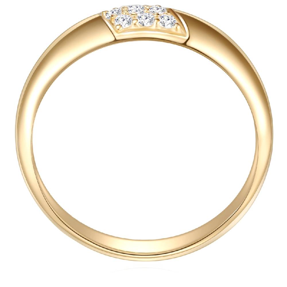 Rafaela Donata Ring Sterling Silber gelbgold Zirkonia weiß Letzte 2 Tage