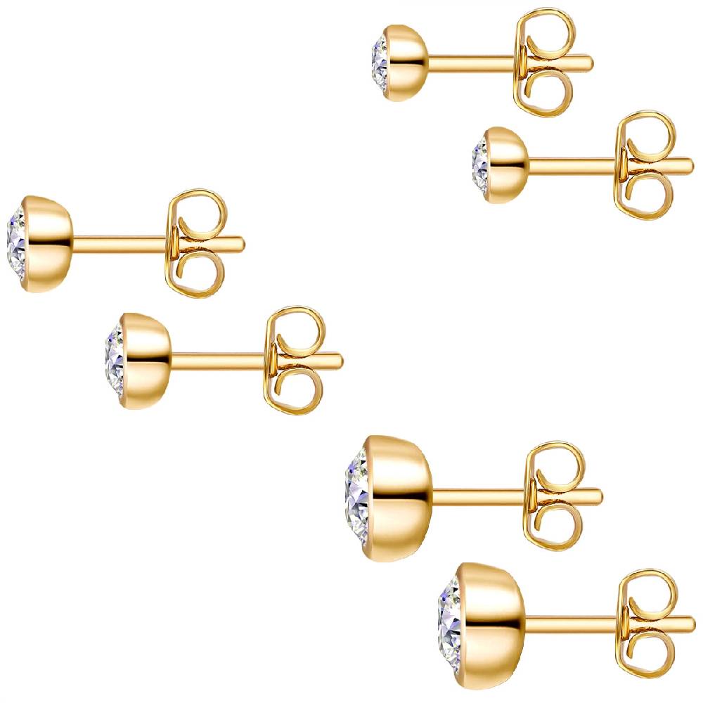 Rafaela Donata 3er Set Ohrstecker Sterling Silber verziert mit Kristallen von Swarovski® weiß Zeitbegrenzte Promotion