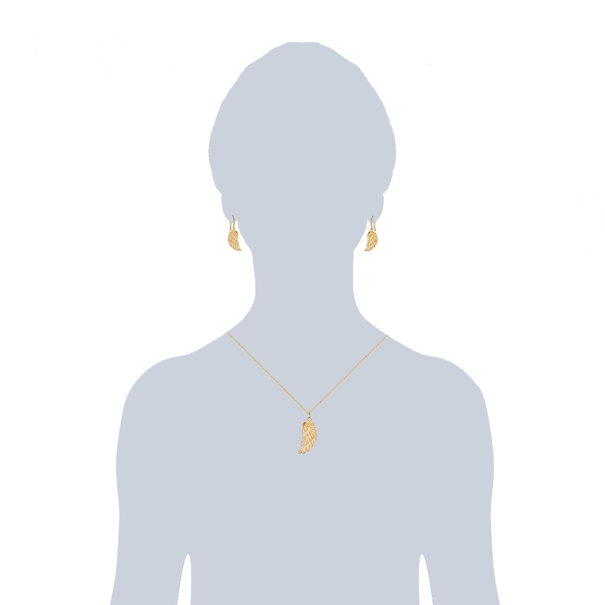 Rafaela Donata Set (Kette+Ohrhänger) gelbgold Vierteljährliche Förderung