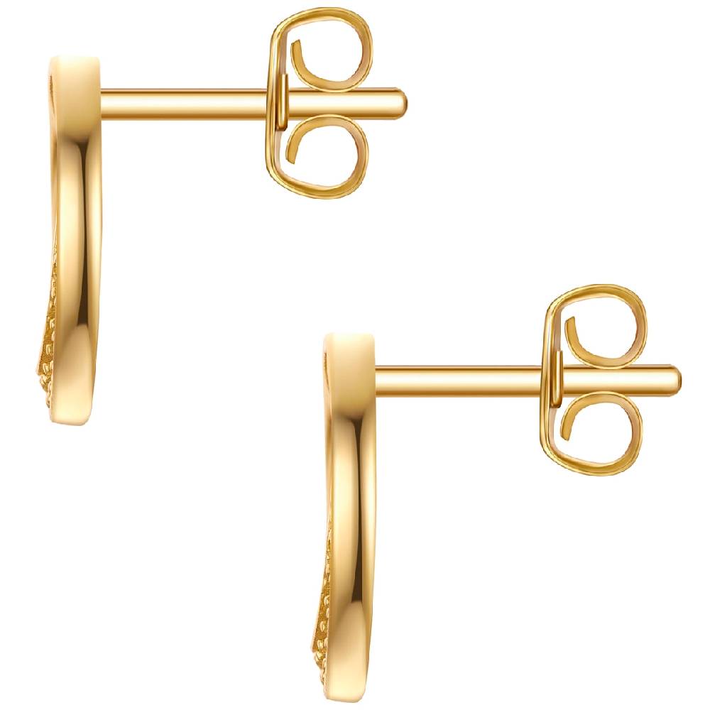Rafaela Donata Ohrstecker Sterling Silber gelbgold Zirkonia weiß 50% Rabatt mit kostenlosem Versand