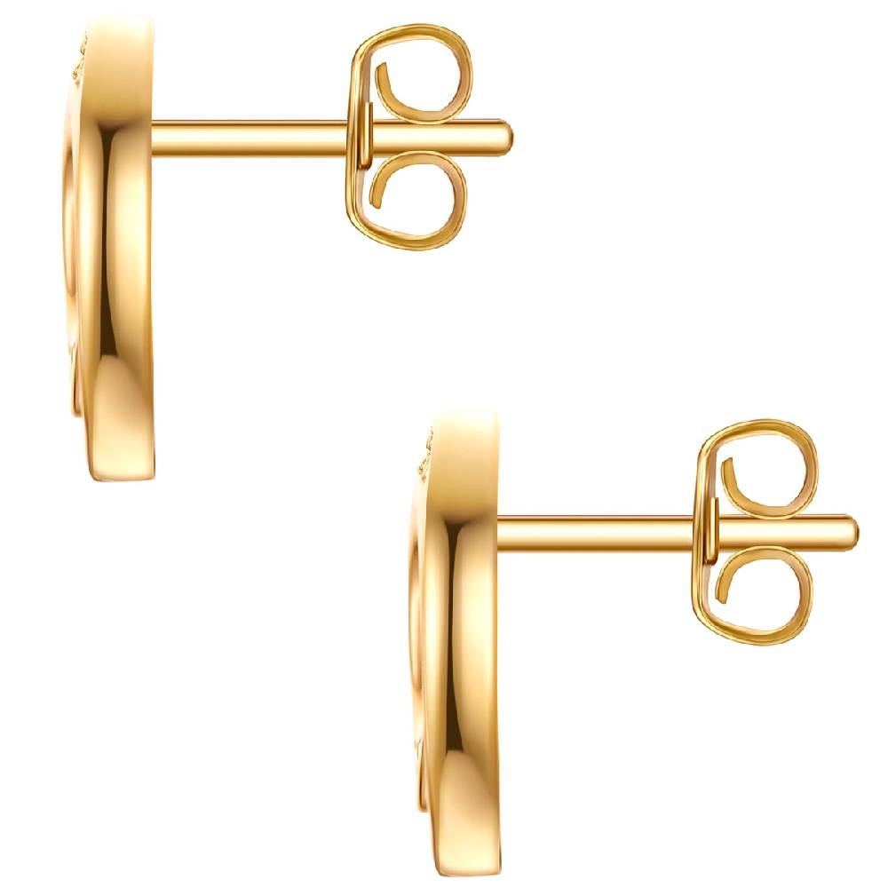 Rafaela Donata Ohrstecker Sterling Silber gelbgold Zirkonia weiß Begrenzt auf 3 Tage