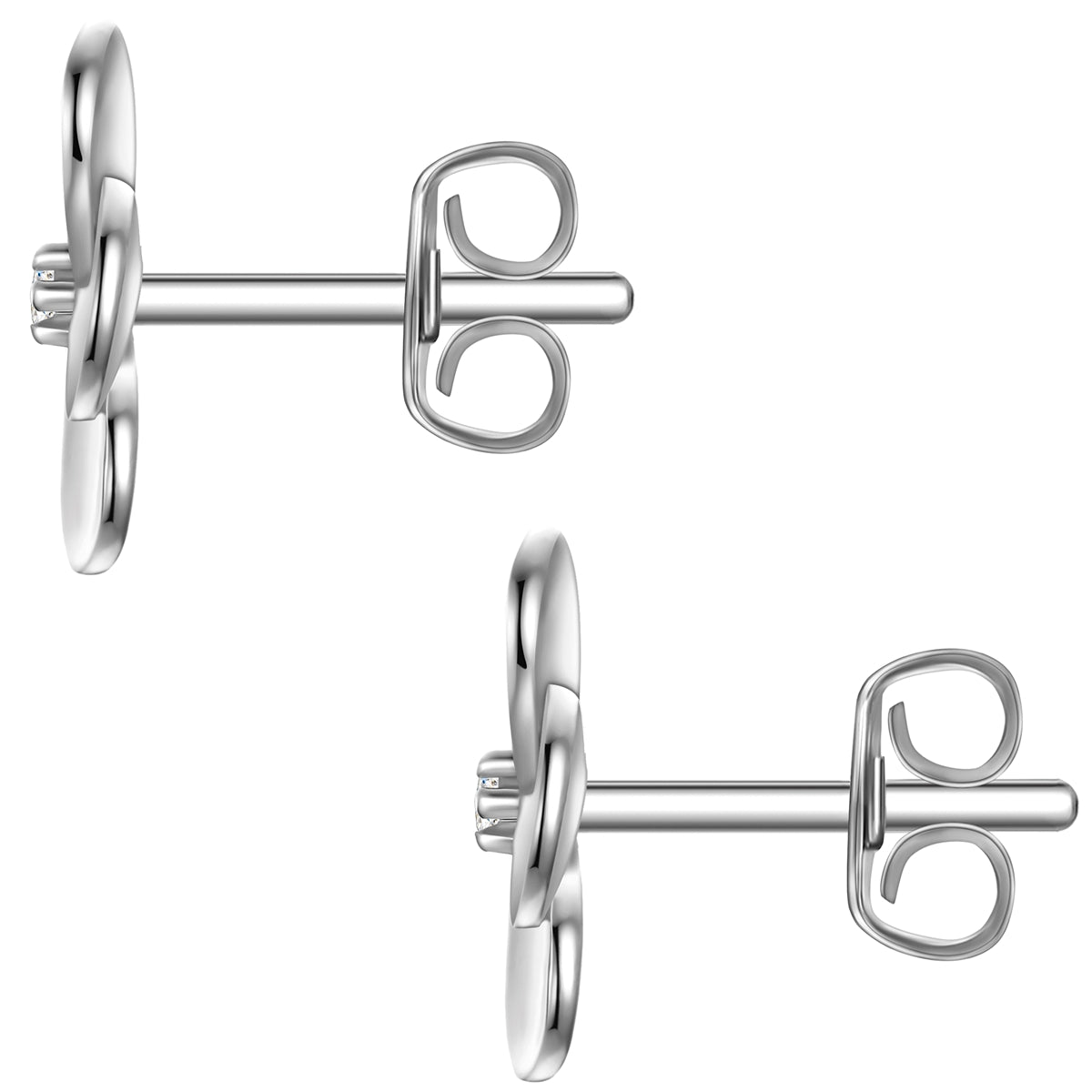 Rafaela Donata Ohrstecker Sterling Silber Zirkonia weiß 50% Rabatt für begrenzte Zeit