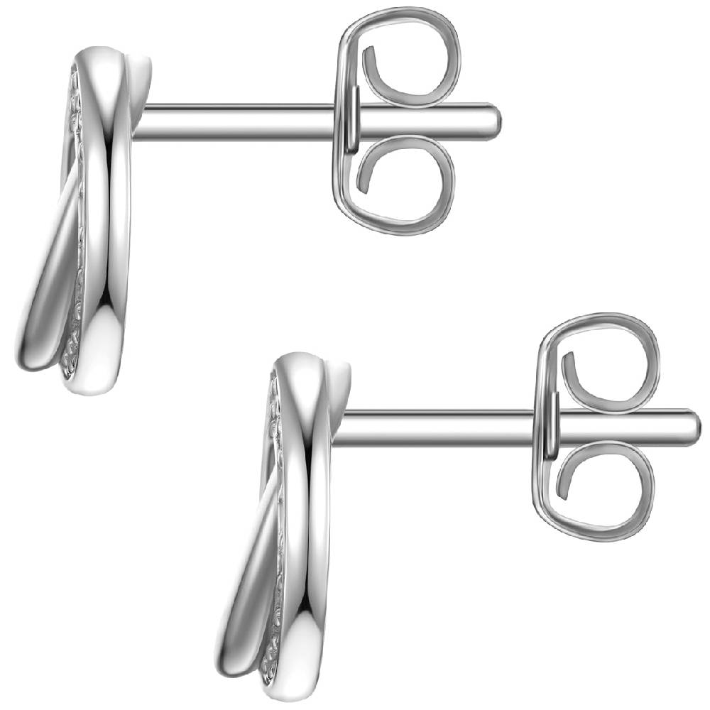 Rafaela Donata Ohrstecker Sterling Silber Zirkonia weiß Auslauf