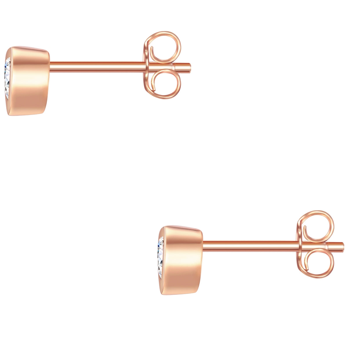 Rafaela Donata Ohrstecker Sterling Silber roségold Zirkonia weiß Fabrik Onlineshop