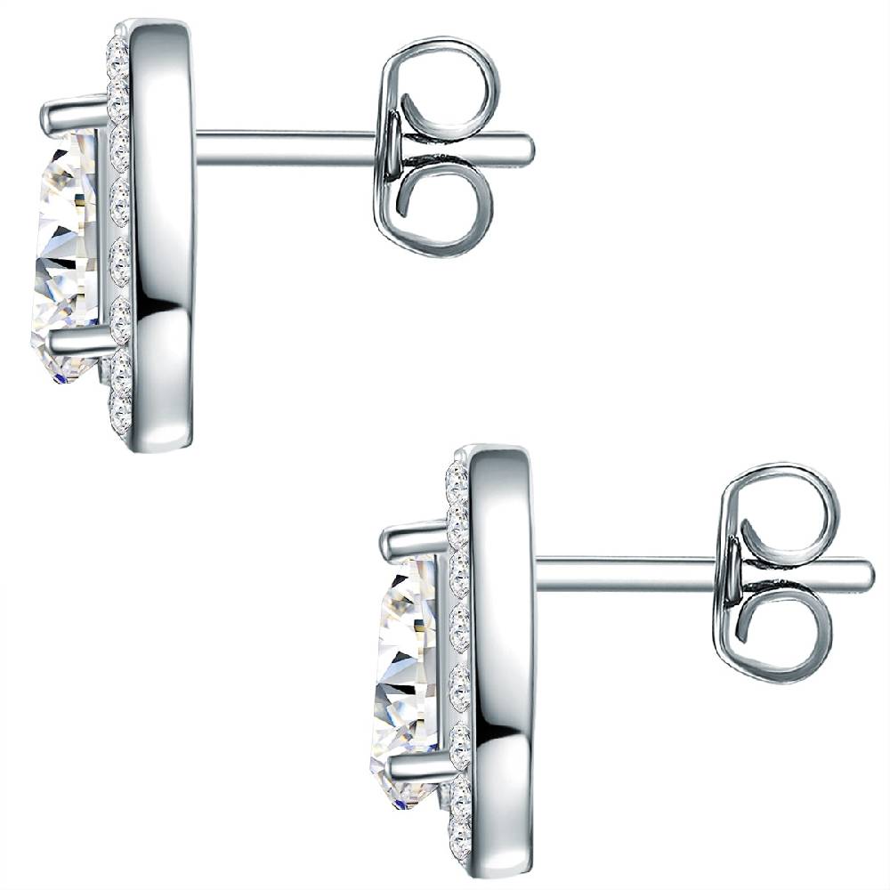 Rafaela Donata Ohrstecker Sterling Silber verziert mit Kristallen von Swarovski® weiß Online Outlet
