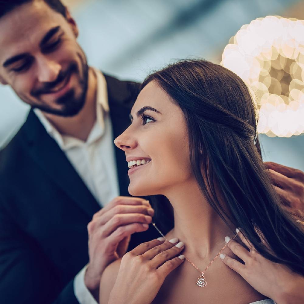 Rafaela Donata Kette mit Anhänger Sterling Silber roségold Zirkonia weiß VIP-Rabatte