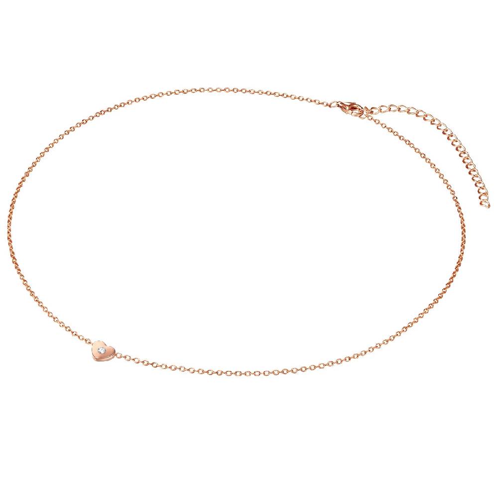 Rafaela Donata Kette mit Anhänger Sterling Silber roségold Zirkonia weiß Neueste Stile