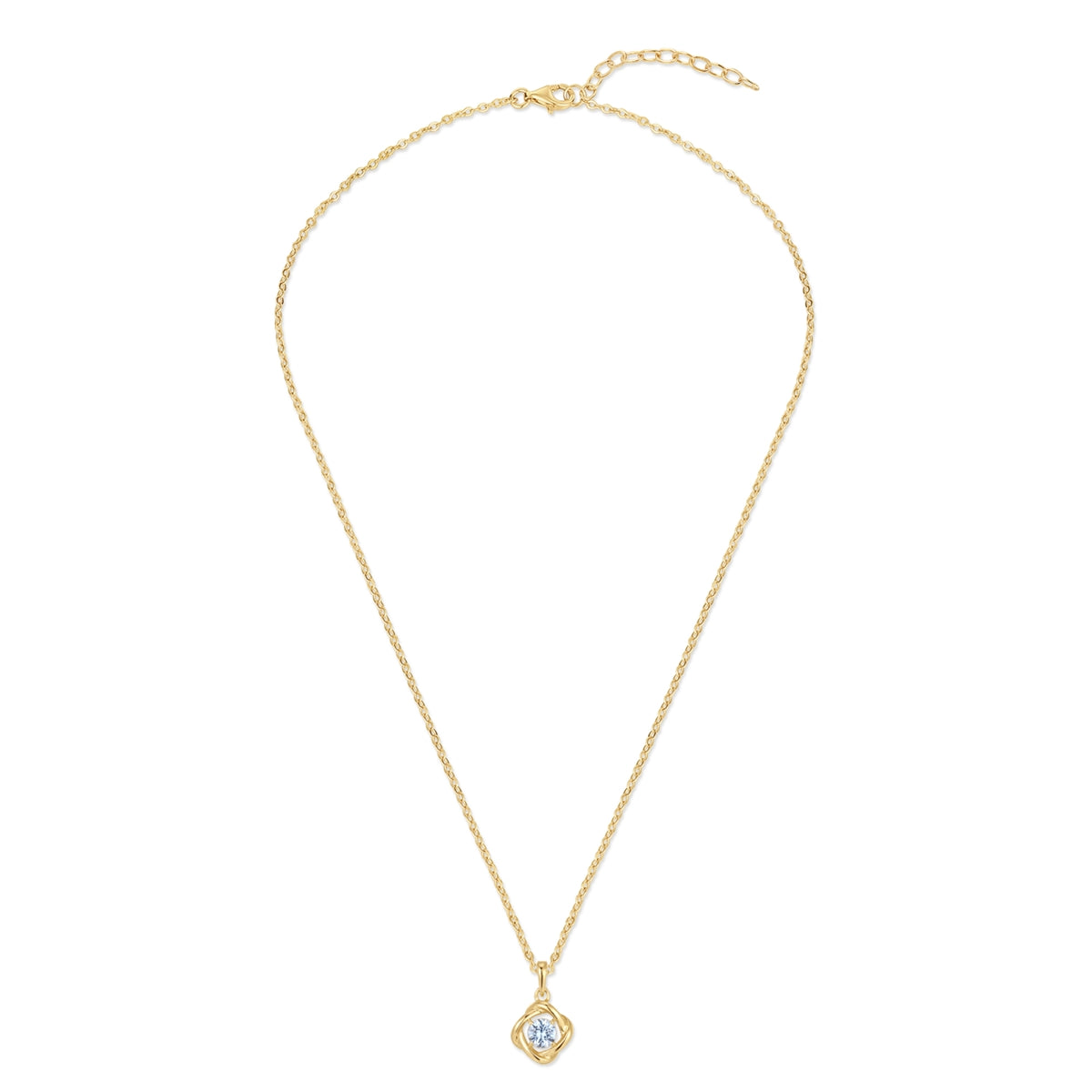 Rafaela Donata Kette mit Anhänger Sterling Silber gelbgold Spinell (synth.) blau Super Rabatt