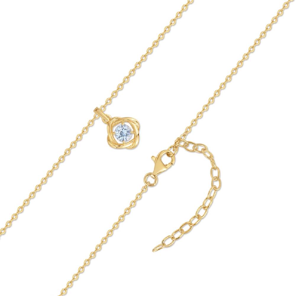 Rafaela Donata Kette mit Anhänger Sterling Silber gelbgold Spinell (synth.) blau Super Rabatt