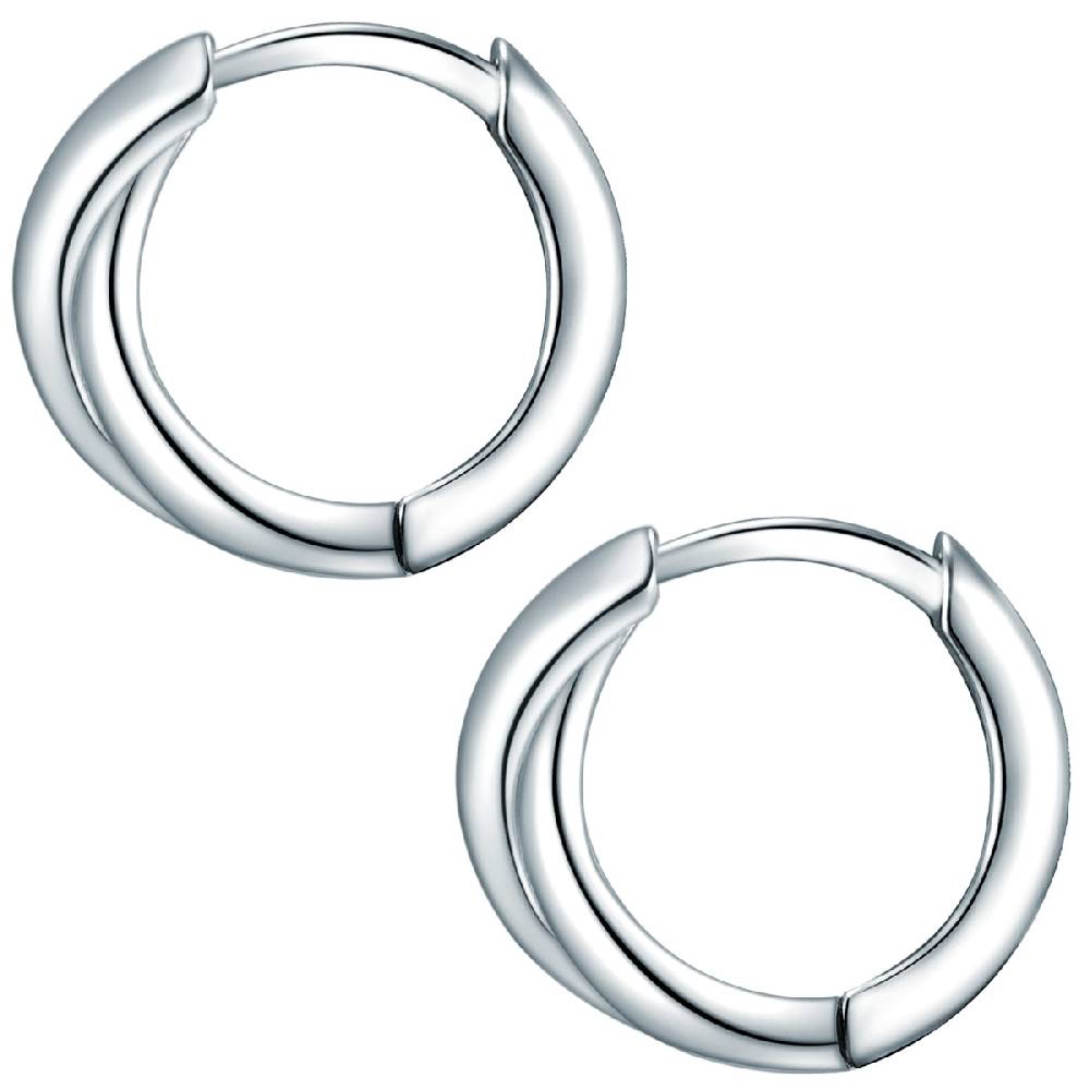 Rafaela Donata Klappcreolen Sterling Silber Begrenztes Angebot