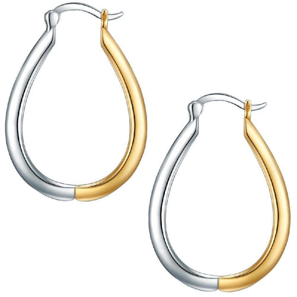 Rafaela Donata Creolen Sterling Silber bi-Color Cyber Monday