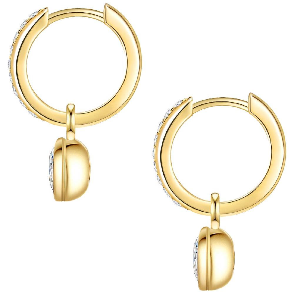 Rafaela Donata Creolen Sterling Silber gelbgold Zirkonia weiß Bestseller
