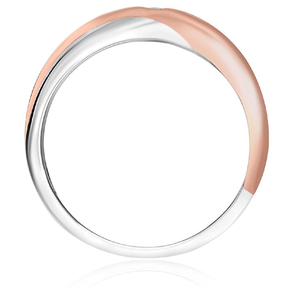 Rafaela Donata Ring Sterling Silber bi-Color Diamant weiß Bis zu 60% Rabatt