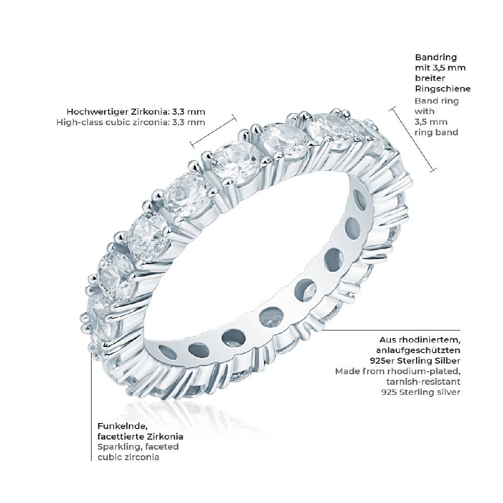 Rafaela Donata Ring Sterling Silber Zirkonia weiß Discount Store für neue Produkte