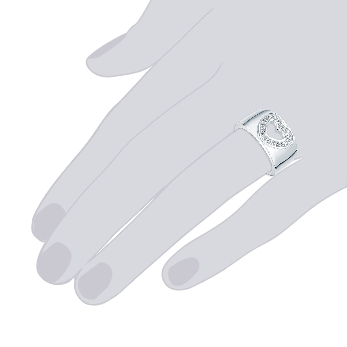 Rafaela Donata Ring Sterling Silber Zirkonia weiß Super Rabatt