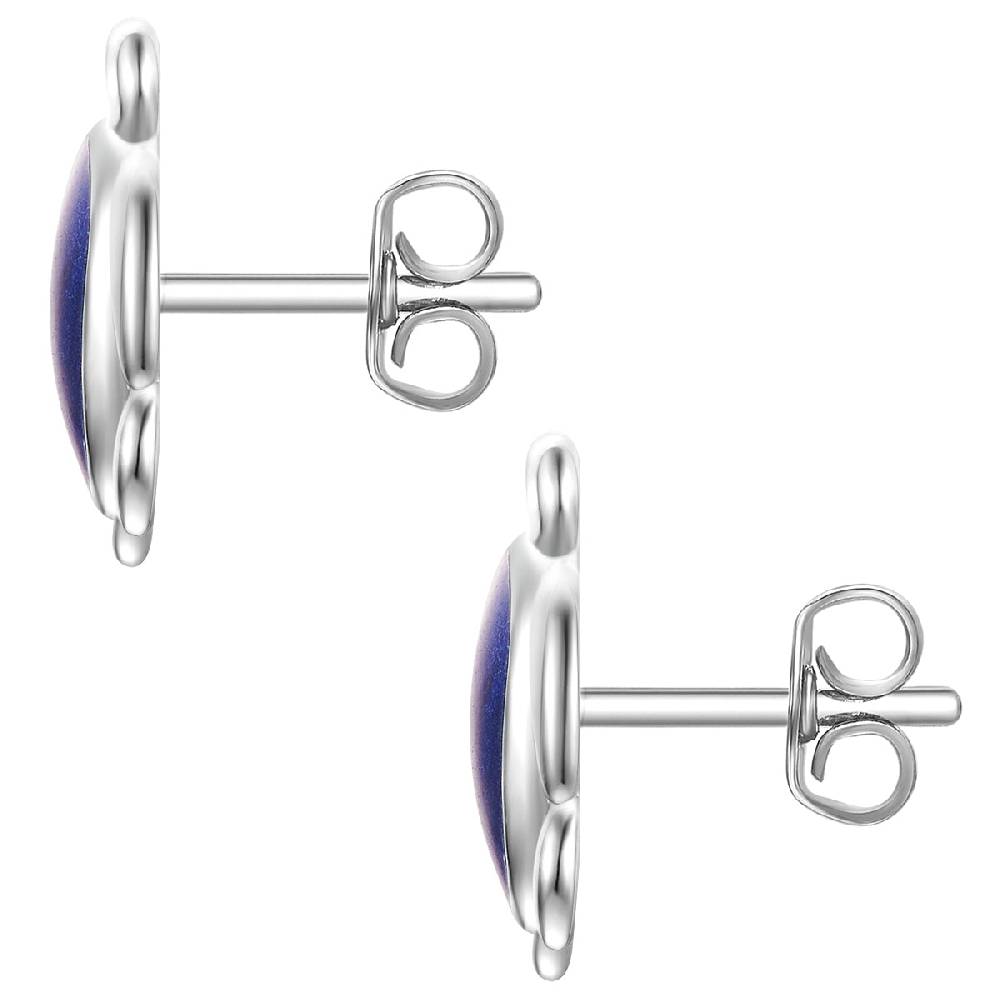 Rafaela Donata Ohrstecker Sterling Silber Emaille blau Fabrikverkauf