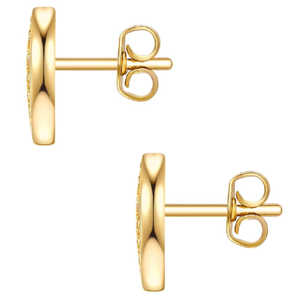 Rafaela Donata Ohrstecker Sterling Silber gelbgold Zirkonia weiß Sonderangebot