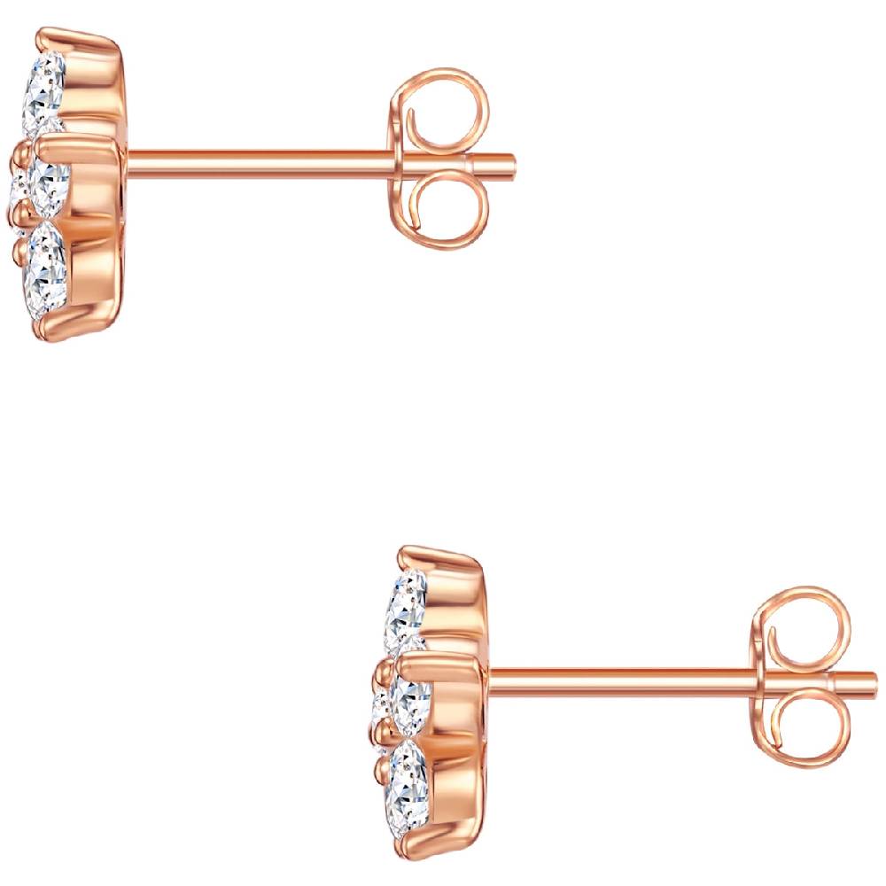 Rafaela Donata Ohrstecker Sterling Silber roségold Zirkonia weiß Günstig kaufen