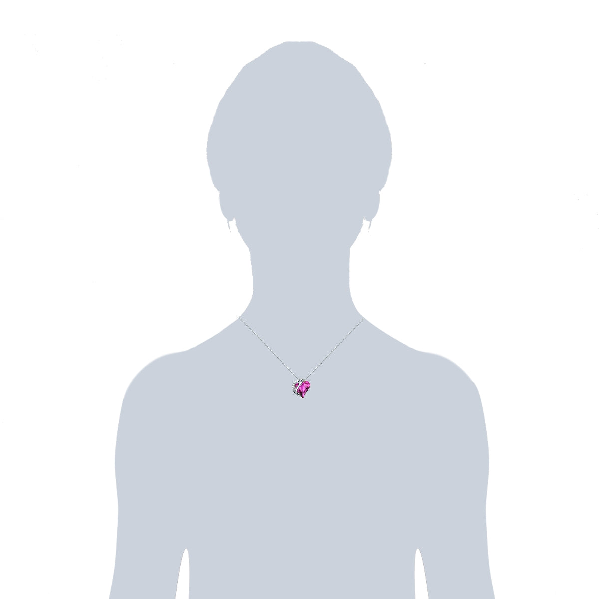 Rafaela Donata Kette mit Anhänger Sterling Silber verziert mit Kristallen von Swarovski® amethyst weiß Sonderangebote