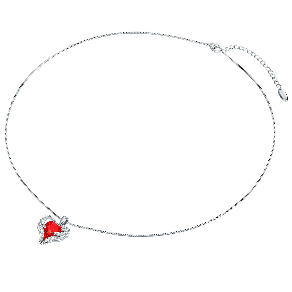 Rafaela Donata Kette mit Anhänger Sterling Silber verziert mit Kristallen von Swarovski® heller Siam weiß Zeitbegrenzte Promotion