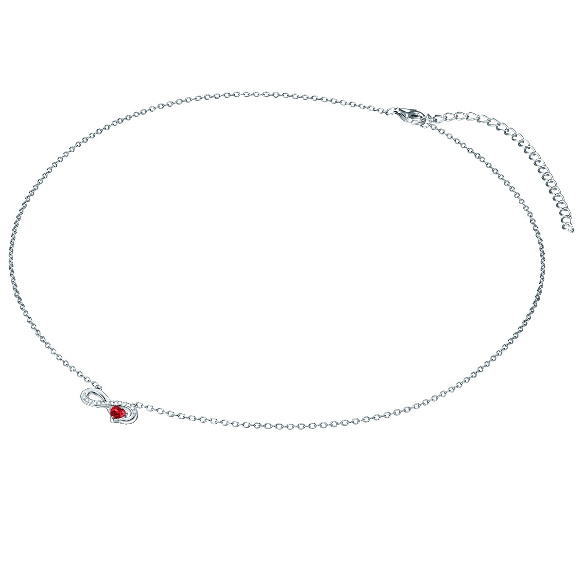 Rafaela Donata Kette mit Anhänger Sterling Silber Zirkonia weiß rot Discount Store für neue Produkte