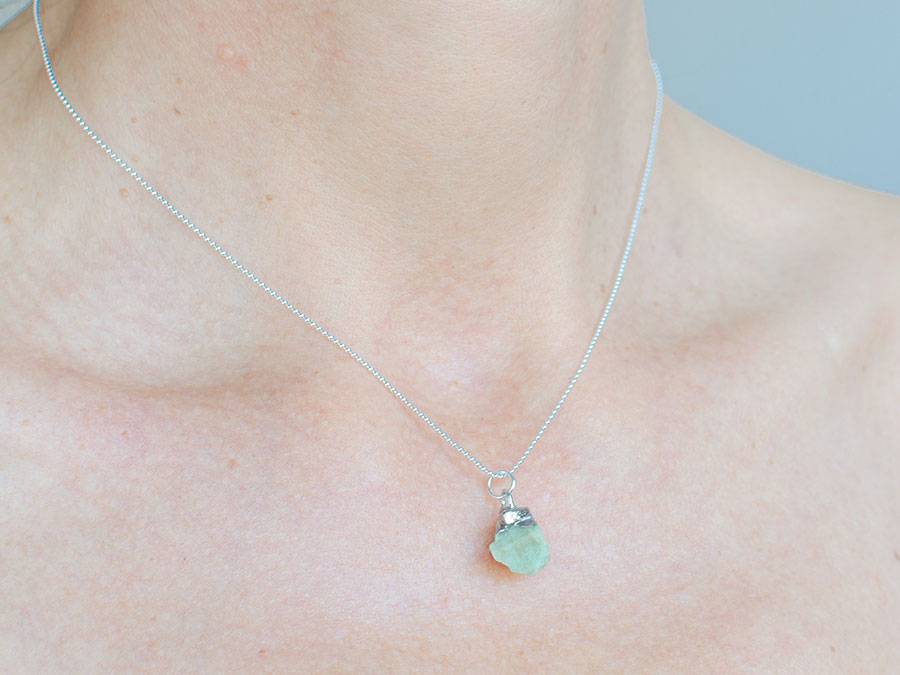 Renna Deluxe GEBURTSSTEIN Kette Silber Cyber Monday