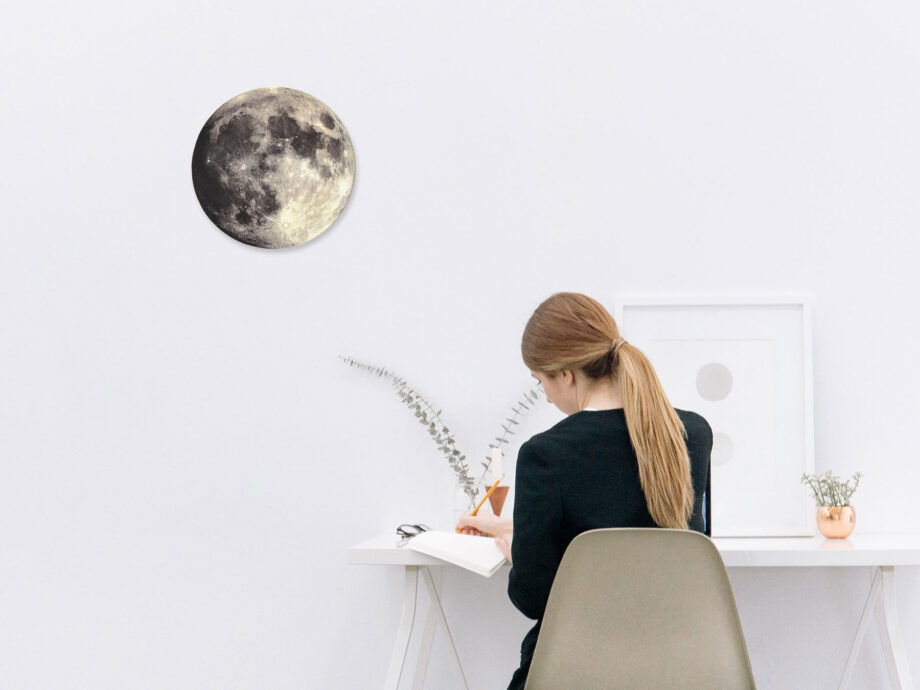 Renna Deluxe MOND Bild auf Holz Jubiläumsangebot