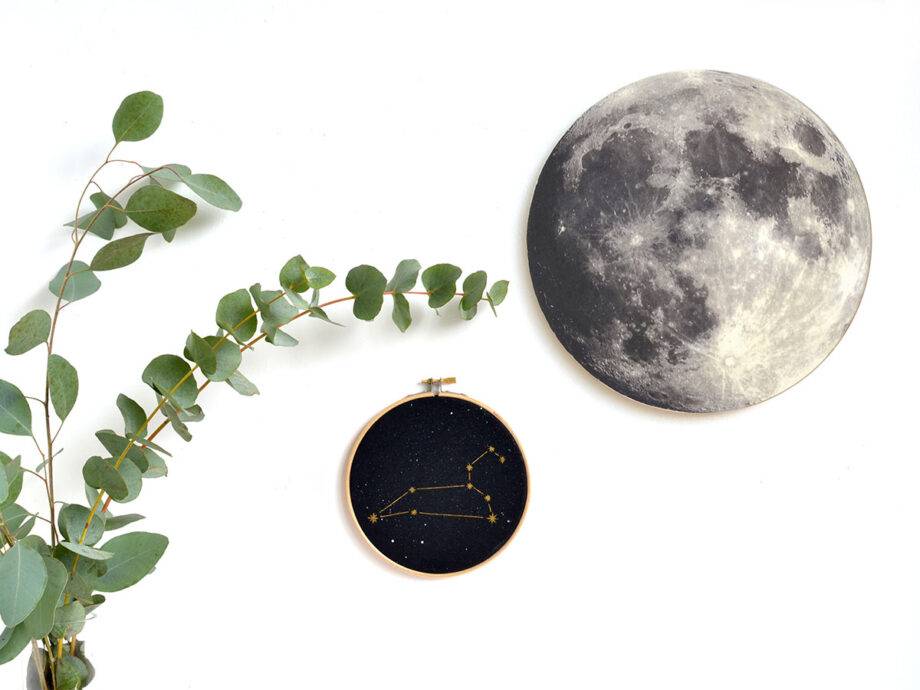 Renna Deluxe MOND Bild auf Holz Jubiläumsangebot