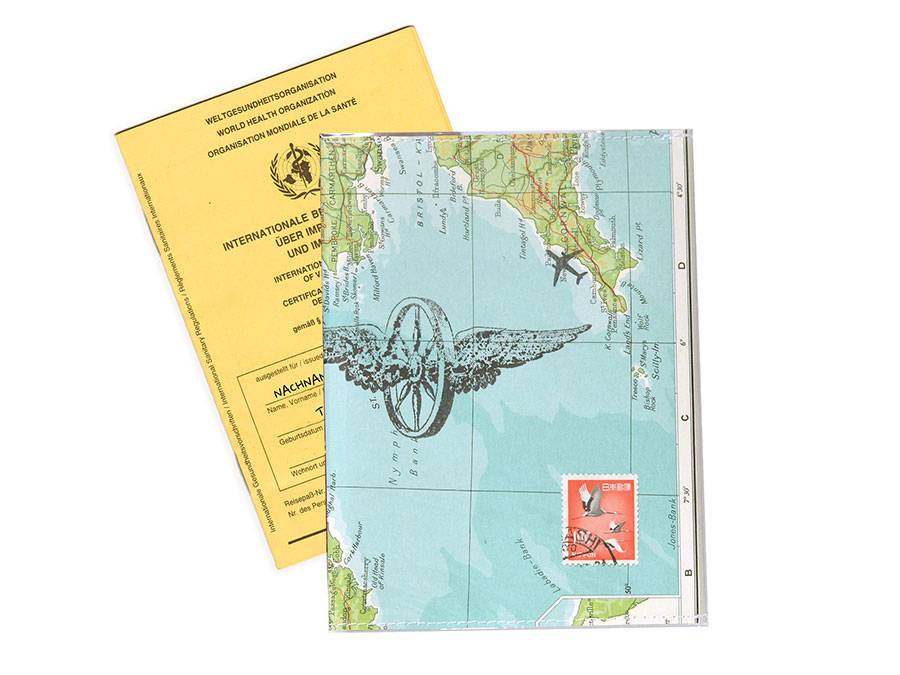 Renna Deluxe Atlas Impfpass Hülle aus Landkarten Top Angebot