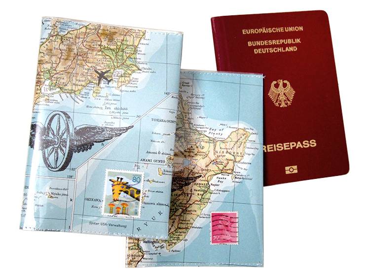 Renna Deluxe Atlas Impfpass Hülle aus Landkarten Top Angebot