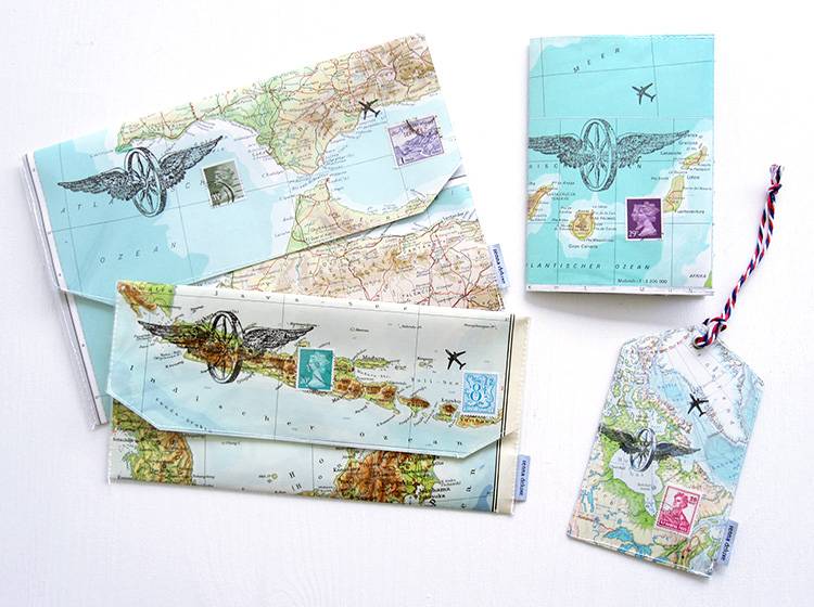 Renna Deluxe Atlas Impfpass Hülle aus Landkarten Top Angebot