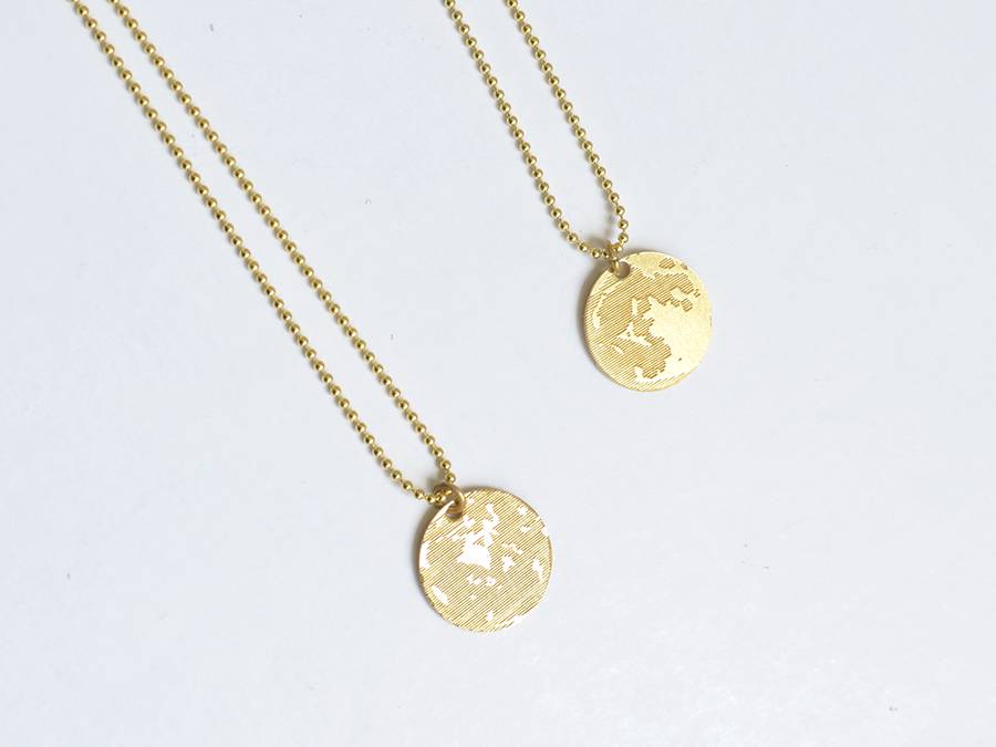 Renna Deluxe MOND Kette Silber – beidseitiges Motiv Neueste Mode