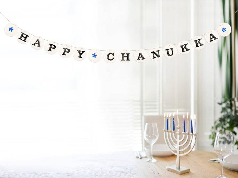 Renna Deluxe HAPPY CHANUKKA Girlande Kostenlose Rückgabe