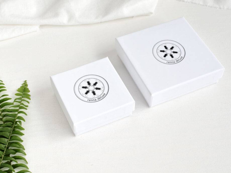 Renna Deluxe Ohrstecker Farnblatt vergoldet Sterling Silber Nur noch ein Tag übrig