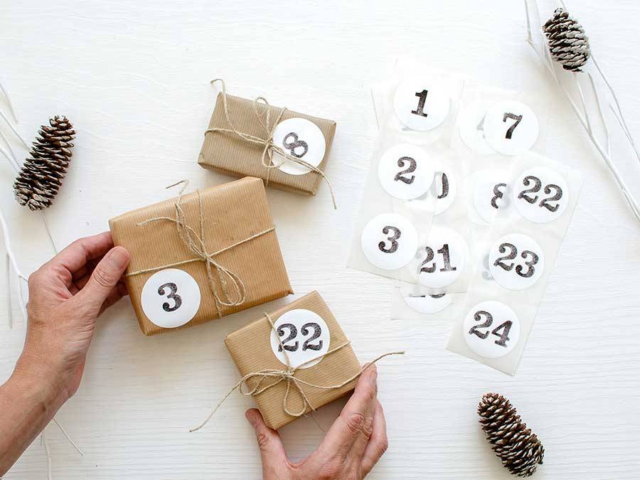 Renna Deluxe ADVENTSKALENDER Zahlen Aufkleber Limitierter Zeitrabatt