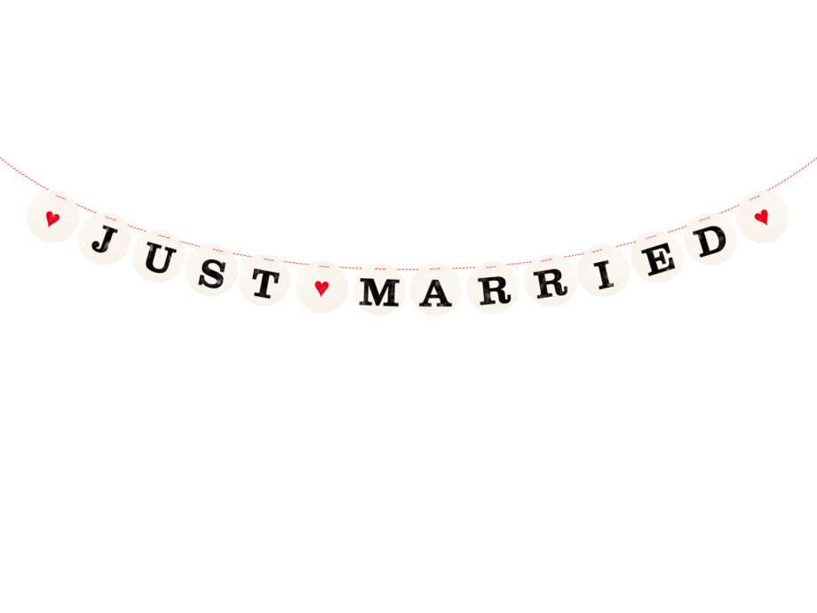 Renna Deluxe Just Married Hochzeitsgirlande Rabatt