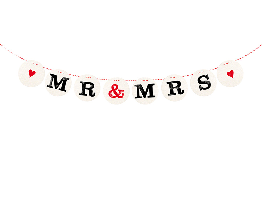 Renna Deluxe MR & MRS Girlande zur Hochzeit Günstig kaufen
