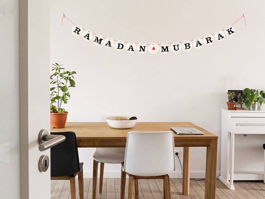 Renna Deluxe RAMADAN MUBARAK Girlande Versandkostenfrei
