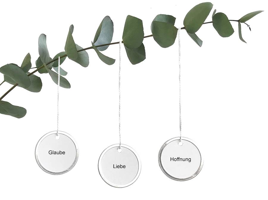 Renna Deluxe LIEBE GLAUBE HOFFNUNG 3er Set Osterangebot
