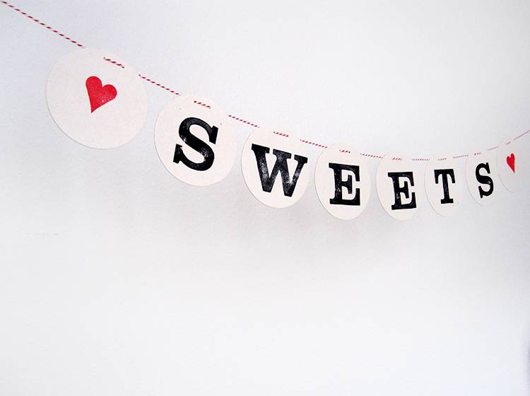 Renna Deluxe SWEETS GirLande Neueste Mode