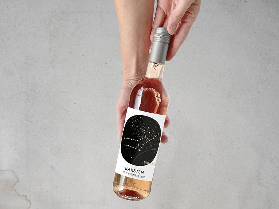 Renna Deluxe Sternzeichen Steinbock | Personalisiertes Weinlabel Neuheiten