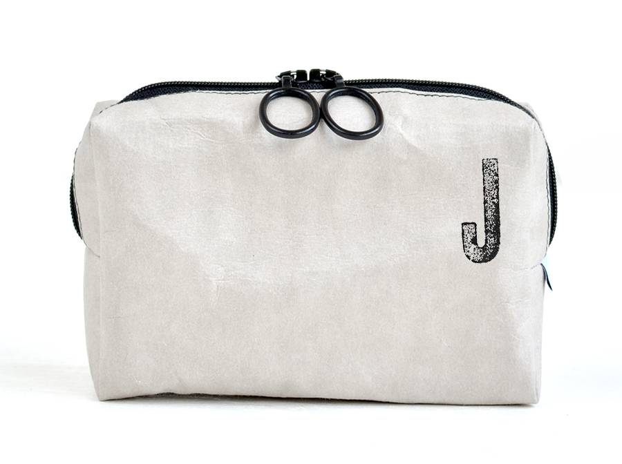 Renna Deluxe Kosmetiktasche mit Monogramm grau Sonderangebote